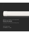 6x 40W komplett LED-armatur - 120 cm, 3 års produsentgaranti, 230V