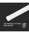 6x V-Tac 50W slim LED armatur - 150 cm, 3 års produsentgaranti, 230V