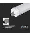 12 stk. V-Tac vanntett 48W komplett LED-armatur - 150 cm, 120lm/W, IP65, gjennomkoblet 230V