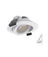 10x LEDlife DimToWarm+CCT RA96, hvit innfellingsspot - Hull: Ø6,8 cm, Mål: Ø8,3 cm, 7W, hvit kant, dimbar, 230V