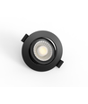 10x LEDlife DimToWarm+CCT RA96 sort innfellingsspot - Hull: Ø6,8 cm, Mål: Ø8,3 cm, 7W, hvit kant, dimbar, 230V