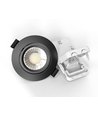 10x 7W lavprofil innfellingsspot RA96 - DimToWarm+CCT, Hull: Ø6,8 cm, sort kant, dimbar