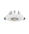 10x LEDlife DimToWarm+CCT RA96 hvit innfellingsspot - Roterbar, Hull: Ø6,8 cm, Mål: Ø8,3 cm, 7W, hvit kant, dimbar, 230V