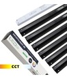 Sort Troldtekt CCT LED Skinnesett 6x60 cm - Planforsenket, Akustilight inkl. ledninger og driver