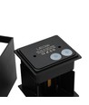 6 stk. 6W CUBIC PRO vegglampe - IP65, sort, viderekobling, justerbar, firkantet, opp/ned, inne/ute, inkl. lyskilde