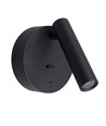 LEDlife sort leselampe - 2,5W, RA90, for veggmontering