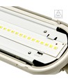150cm 52W Limea Gigant komplett LED armatur - 8900lm, IP65, IK10, 4000K, gjennomkoblet