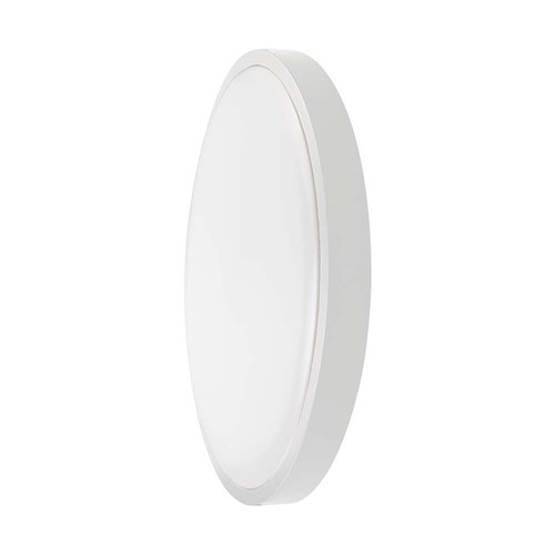 36W LED taklampe - IP44, Ø35cm, høyde: 6,1cm, hvit kant