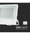 Vt-44204 projektør 200W - med Samsung-chip, 1m ledning, 4000K, hvitt hus, matt glass, IP65