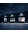 30W LED lyskaster - 185lm/W, IP65, Samsung LED chip, kald hvit, sort kabinett, utendørs