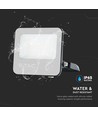 30W LED lyskaster - 185lm/W, IP65, Samsung LED chip, kald hvit, sort kabinett, utendørs