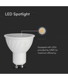GU10 6,5W dimbar LED pære - Samsung LED chip, 110 grader, 3000K, 5 års garanti