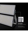 500W LED lyskaster - 135lm/W, 67.500lm, IP65, sort, utendørs