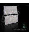 500W LED lyskaster - 135lm/W, 67.500lm, IP65, sort, utendørs