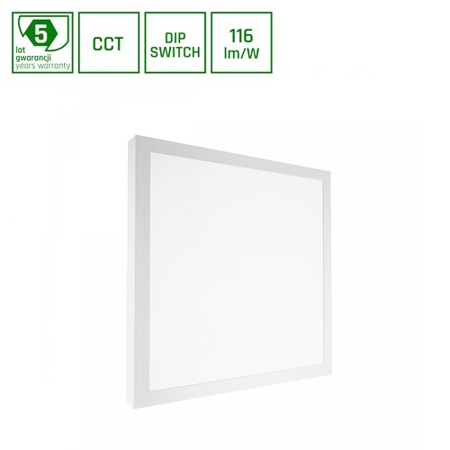 40W Nymphea Select CCT LED panel - Justerbar watt 24/35/40W, 3-i-1 CCT, IP20, 5 års garanti