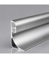 2m LED-profilsett for takkant / stukatur - Alu-farge, indirekte lys, inkl. diffuser
