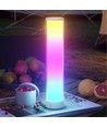 Oppladbar RGBIC+CCT LED bord/nattlampe - 32cm, Bluetooth, Hvit, touch dimbar, IP20 innendørs
