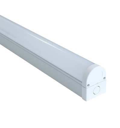 120cm 40W komplett LED-armatur, gjennomgangskoblet - IP20