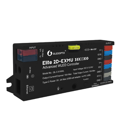 Gledopto GL-C-616WL WLED-kontroller - 5V (75W) 12V (180W) 24V (360W)