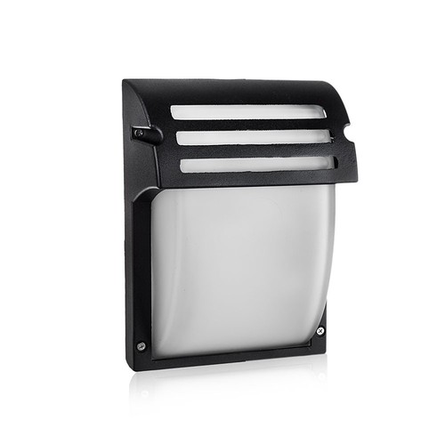 VT-754 vegglampe E27 - matt svart, matt glass