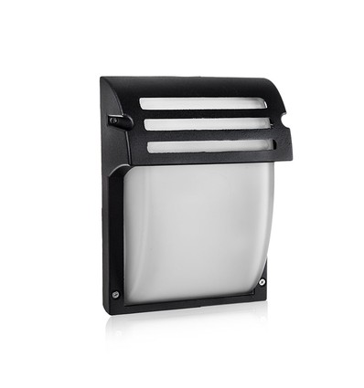 VT-754 vegglampe E27 - matt svart, matt glass