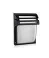 VT-754 vegglampe E27 - matt svart, matt glass