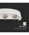 Vt-846 LED vegglampe 5W - 4000K, sandhvit