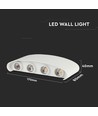 Vt-848 LED vegglampe 7W - 3000K, sandhvit