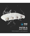 Vt-848 LED vegglampe 7W - 3000K, sandhvit