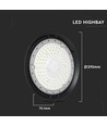 Vt-92151 LED highbay 150W - 6500K, 135lm/w