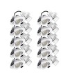 10x LEDlife DimToWarm+CCT RA96, hvit innfellingsspot - Hull: Ø6,8 cm, Mål: Ø8,3 cm, 7W, hvit kant, dimbar, 230V