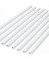 10 stk. 16x16 Kabelkanal med tape - Hvit, 16x16mm, Lengde 2m