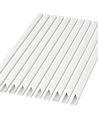 10 stk. 20x10 Kabelkanal med tape - Hvit, 20x10mm, lengde 2m