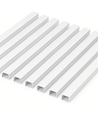 10 stk. 40x25 Kabelkanal med tape - Hvit, 40x25mm, Lengde 2m