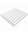 10 stk. 40x40 Kabelkanal med tape - Hvit, 40x40mm, Lengde 2m