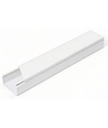 10 stk. 60x40 Kabelkanal med tape - Hvit, 60x40mm, Lengde 2m