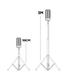 150W Arbeidslys LED, 3,4m inkl. stativ - 5000K, 5m ledning, schuko-støpsel