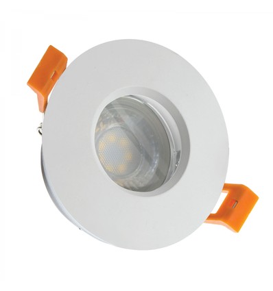 GU10 innfellingsspot, IP65 - Hvit, rund, uten lyskilde