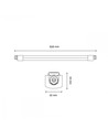 Vanntett LED-armatur 150cm - 45W gjennomfortrådet verkstedlampe (IP65)