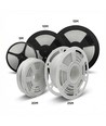 5 m. vanntett HiCri slim COB-strip - 230V, IP67, 296 LED, 10W/m, tape på baksiden