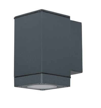 Vt-841 vegglampe GU10 - mørkegrå (nedover)