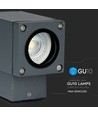 Vt-841 vegglampe GU10 - mørkegrå (nedover)