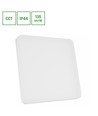 40W Taklampe, Justerbar Watt og CCT - 3 lysfarger, IP44, 33 x 33cm Firkantet