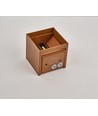 6W CUBIC PRO vegglampe - IP65, Cortenfarget, sløyfbar, justerbar, firkantet, opp/ned, inne / ute, inkl. lyskilde