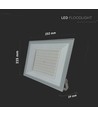 Vt-44109 LED projektør 100W - 4000K, hvitt hus