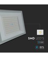 Vt-44109 LED projektør 100W - 4000K, hvitt hus