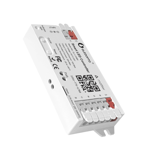 Gledopto RGB+CCT Matter Controller - 12V/24V, 12V (240W) 24V (480W)