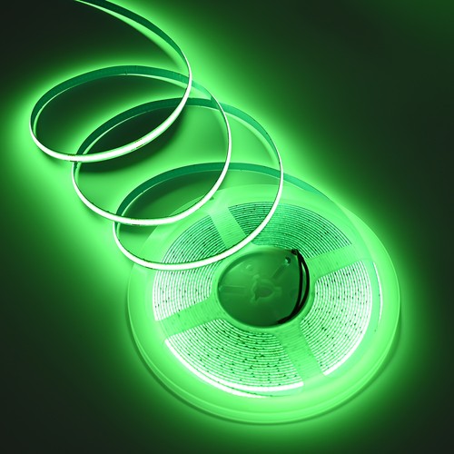 10m 9W/m Grønn COB-LED strip - 24V DC, IP20, 320 LED/m