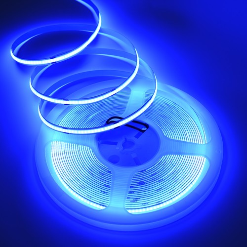 10m 9W/m Blå COB-LED strip - 24V DC, IP20, 320 LED/m