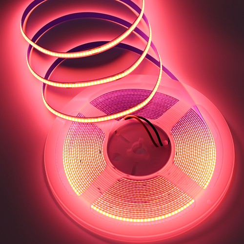 10m 9W/m Rosa COB-LED-stripe - 24V DC, IP20, 320 LED/m